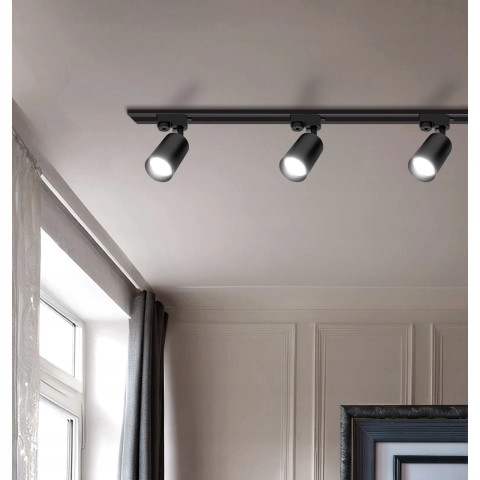 Потолочный светильник 1м x 3 LED GU10 черный 105Вт (Польша)