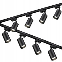 Світильник стельовий 4м x 8 LED GU10 чорний 280Вт (Польща)
