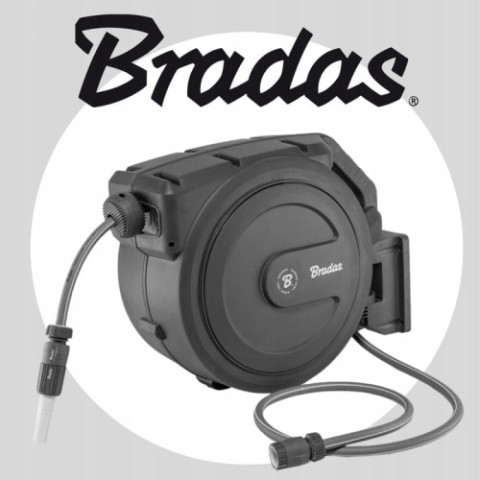 Автоматическая катушка Bradas с садовым шлангом 20 м