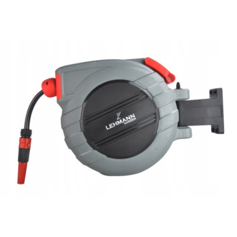 Автоматична котушка Lehmann для садового шланга 22 м із посиленим механізмом