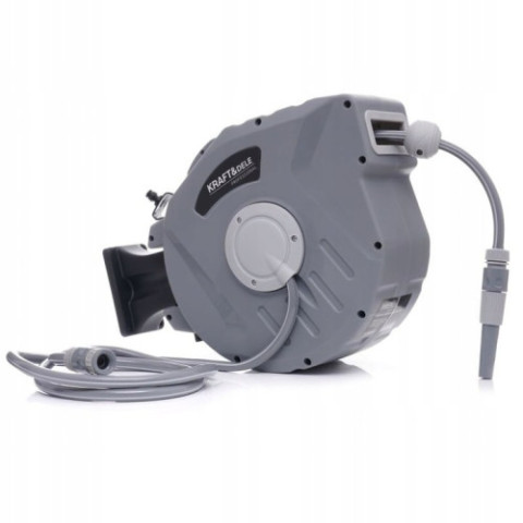 Автоматична настінна котушка для садового шланга 20 м Kraft&Dele