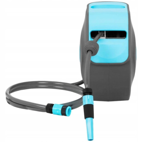 Автоматична настінна котушка Hillvert із садовим шлангом 20 м