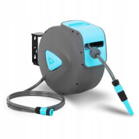 Автоматична настінна котушка Hillvert із садовим шлангом 20 м