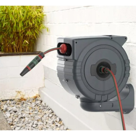 Автоматична садова котушка Parkside із шлангом 25 м настінна