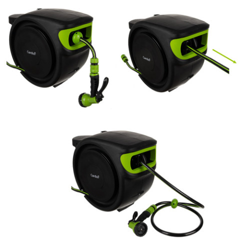 Автоматична садова котушка зі шлангом та насадками Gardlov 25509