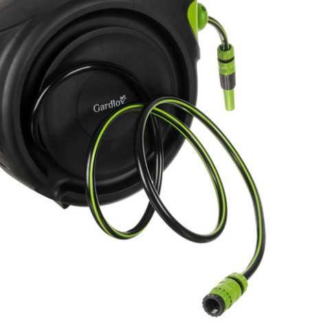 Автоматична садова котушка зі шлангом та насадками Gardlov 25509