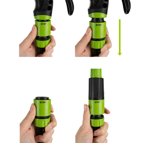 Автоматична садова котушка зі шлангом та насадками Gardlov 25509