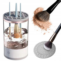 Автоматический очиститель кистей для макияжа USB черный