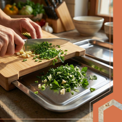 Бамбукова дошка з контейнерами Ruhhy 25707