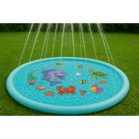 Детский разбрызгиватель воды, коврик-фонтан Kruzzel 25568