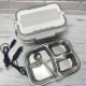 Електричний ланчбокс з підігрівом 220В/12В 1400 мл від мережі та авто білий