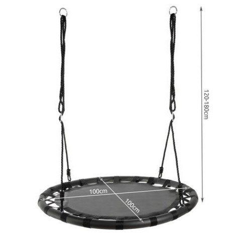 Гойдалка «Плестине гніздо», 100 см, чорна