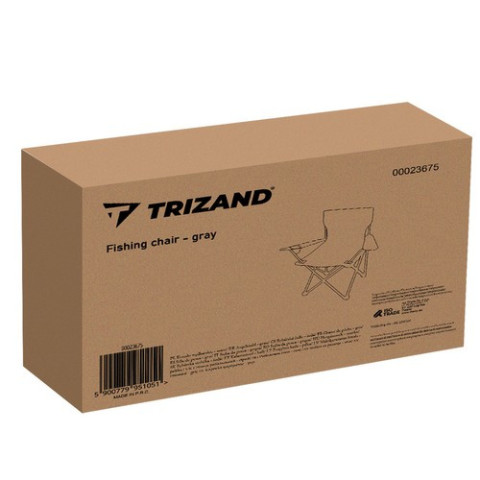 Крісло для риболовлі сіре Trizand 23675