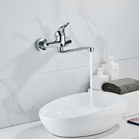 Настінний поворотний змішувач для раковини SP-SWIVEL-3