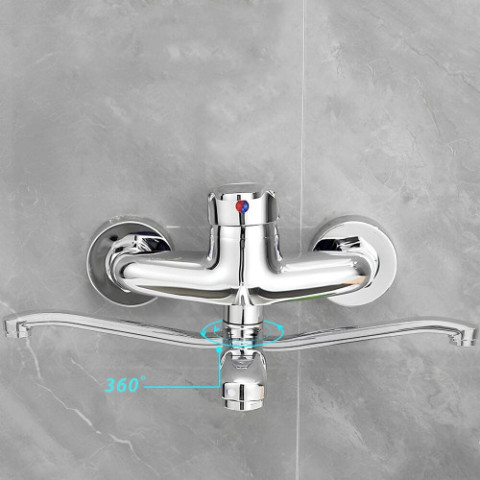 Настінний поворотний змішувач для раковини SP-SWIVEL-3