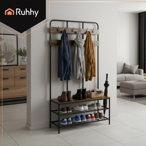 Полка для пола с вешалкой 182 см Ruhhy 27036