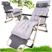 Розкладне садове крісло шезлонг Garden Terrace Premium + подушка