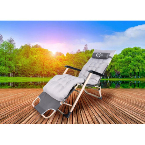 Розкладне садове крісло шезлонг Garden Terrace Premium + подушка