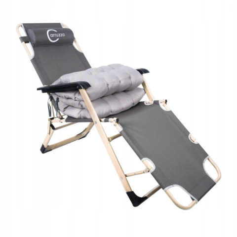 Розкладне садове крісло шезлонг Garden Terrace Premium + подушка