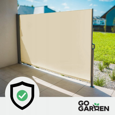 Терасний тент бічний висувний в рулоні 350x180 см бежевий