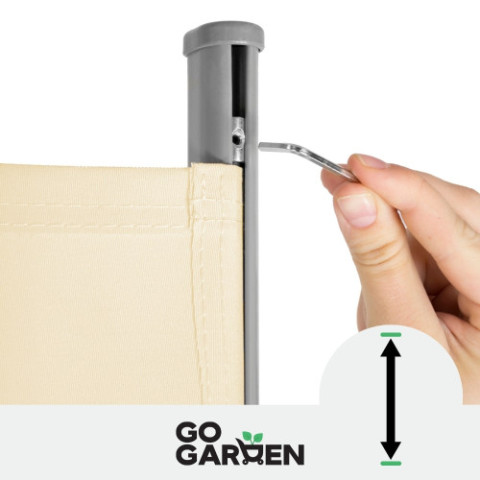 Терасний тент бічний висувний в рулоні 350x180 см бежевий