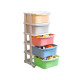 Велика пластикова шафа кошик для іграшок 5 ящиків xxl or1159