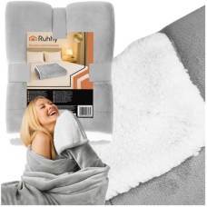 Плед двосторонній 150×200 см світло-сірий Ruhhy