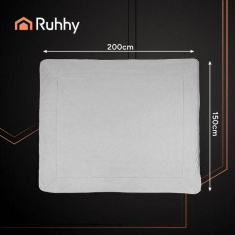 Плед двосторонній 150×200 см світло-сірий Ruhhy