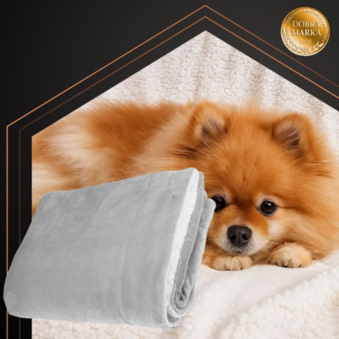 Плед двосторонній 150×200 см світло-сірий Ruhhy