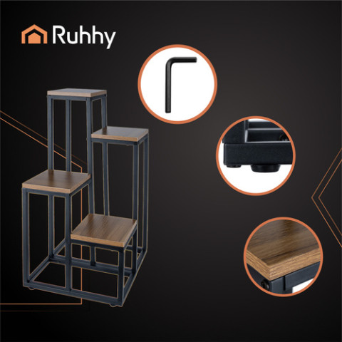 Декоративна підставка для квітів 4 яруси 69 см Ruhhy