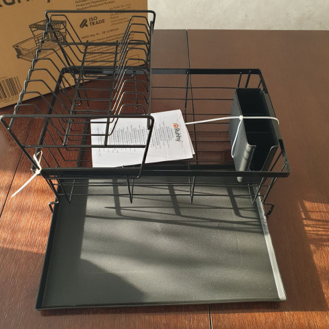 Дворівнева сушарка Ruhhy для посуду 19163