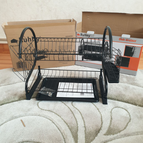 Дворівнева сушарка Ruhhy для посуду 24634