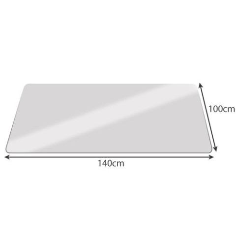 Коврик под стул компьютерный 100×140 см RUHHY молочный