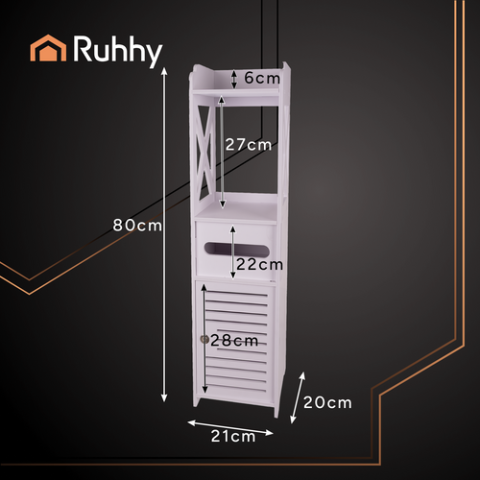 Компактна шафа для ванної кімнати Ruhhy