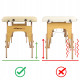 Масажний складний стіл 185 х 70 см бежевий