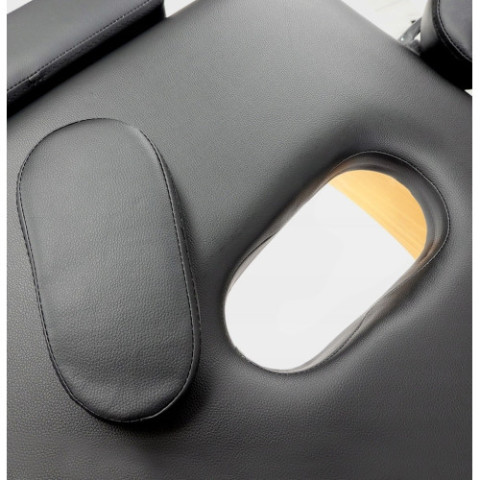 Масажний складний стіл 185 х 70 см чорний