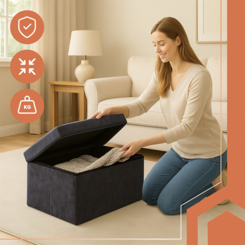 Оксамитовий пуф 76×38×38 см Ruhhy сірий