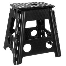 Переносний складний табурет Malatec чорно-білий