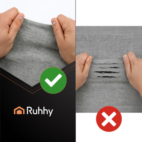 Тканинний пуф Ruhhy 76 × 38 × 38 см сірий