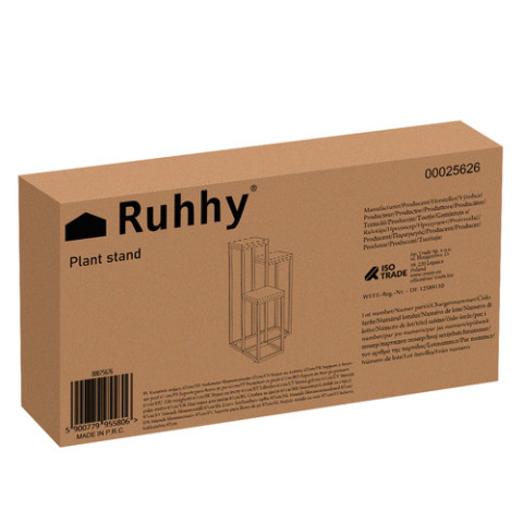 Декоративна підставка для квітів 3 яруси 67 см Ruhhy
