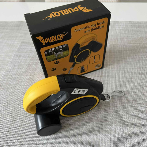 Автоматичний повідець для собак з підсвіткою Purlov 