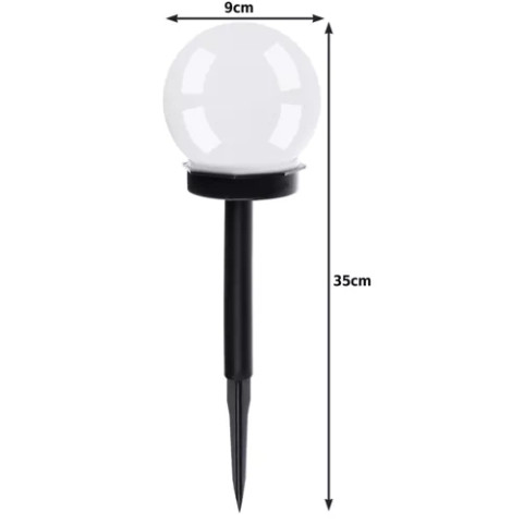 Світильники-кулі на сонячних батареях 6 шт. 23562