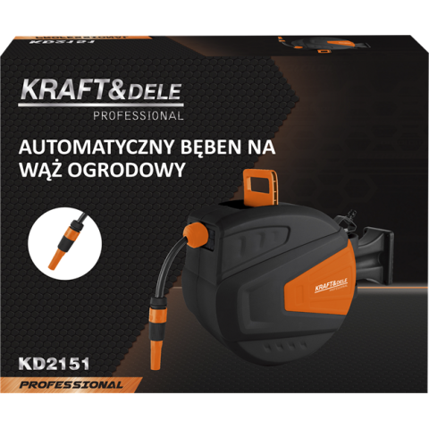 Автоматическая катушка для садового шланга 15м+1,5м KD2151
