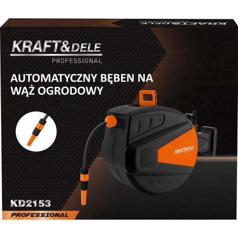 Автоматическая катушка для садового шланга 25м+2м KD2154