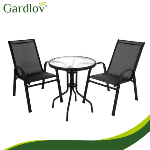 Комплект садовой мебели GARDLOV, стол + 2 стулья, для террасы, балкона и сада