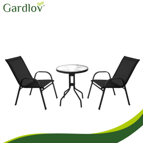 Комплект садовой мебели GARDLOV, стол + 2 стулья, для террасы, балкона и сада