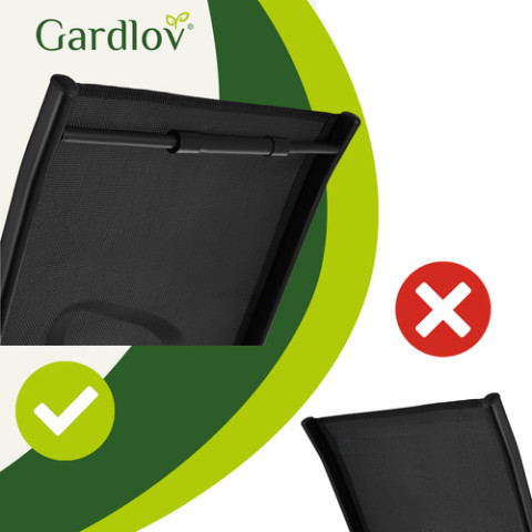 Комплект садовой мебели GARDLOV, стол + 2 стулья, для террасы, балкона и сада