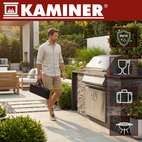 Набір інструментів для гриля - 9 предметів Kaminer 27184