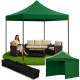 Садовий павільйон 3×3 м водонепроникний зелений