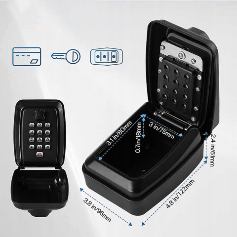 Сейф ящик для ключей T-KRUZ01 черный